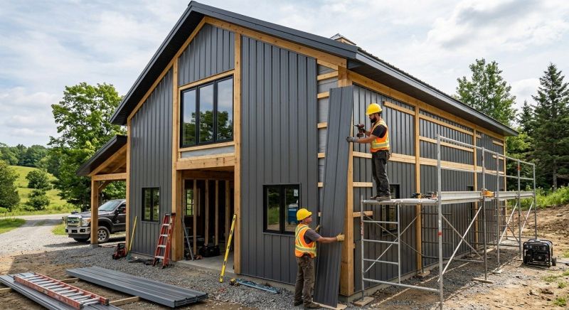 Pole Barn Siding Installation in Ringgold, GA