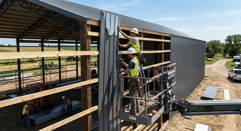 Pole Barn Siding Installation in Ringgold, GA