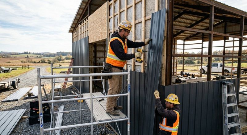 Pole Barn Siding Installation in Ringgold, GA