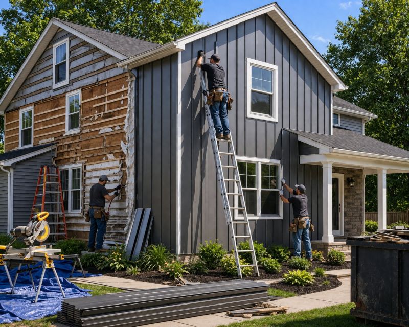 Vertical Siding Replacement in Ringgold, GA